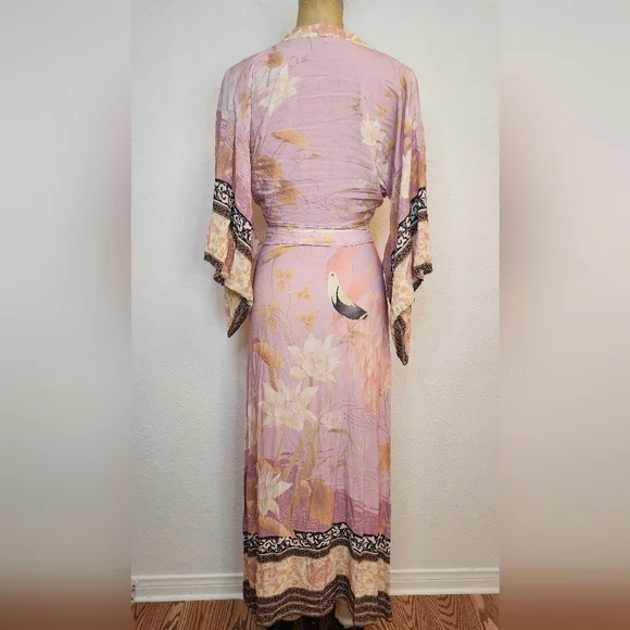 Spell & The Gypsy Pink Cherry Blossom Kimono Set - Picture 10 of 14